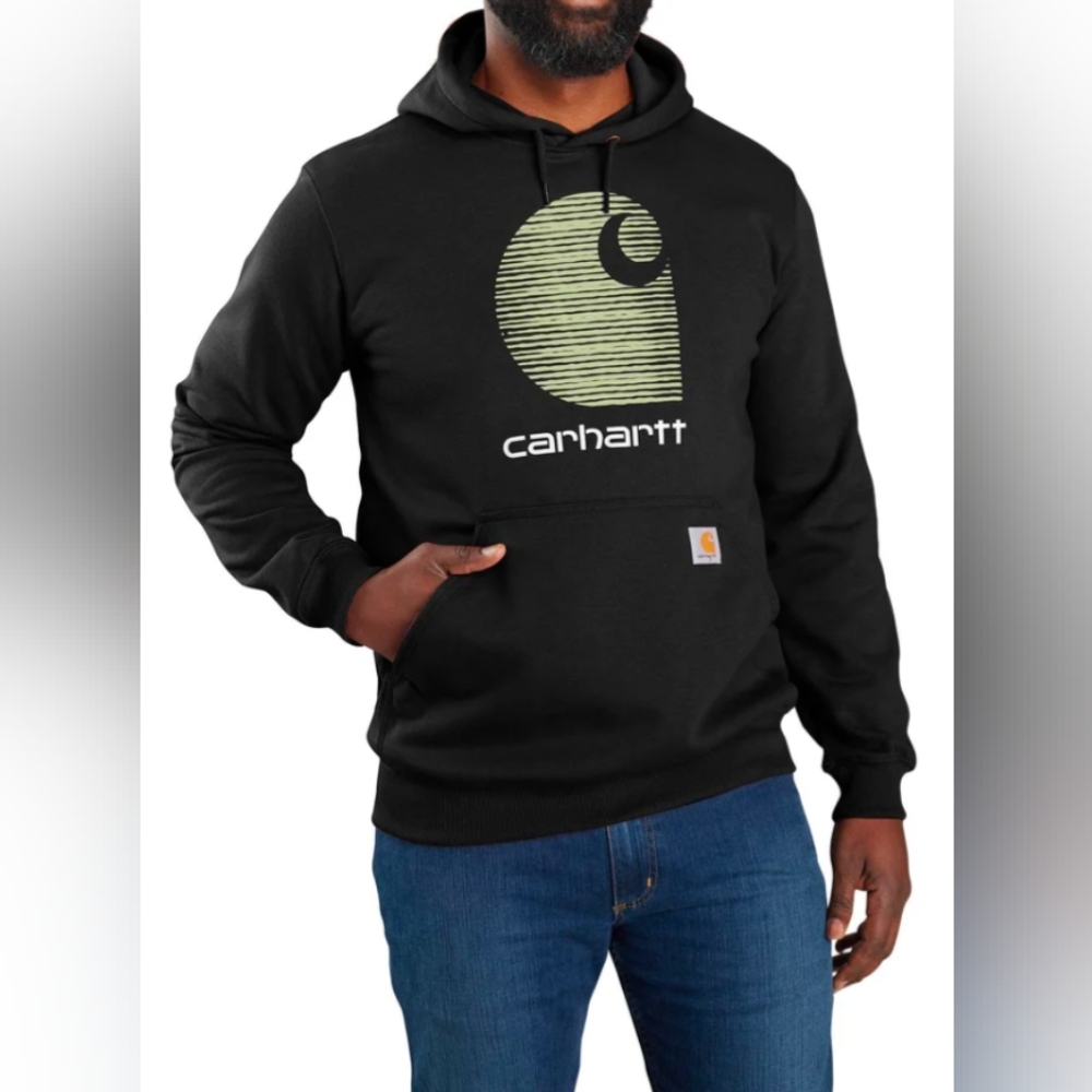 Carhartt Rain Defender® Midweight "C" Logo Graphic Sweatshirt Size S NWT $59.99